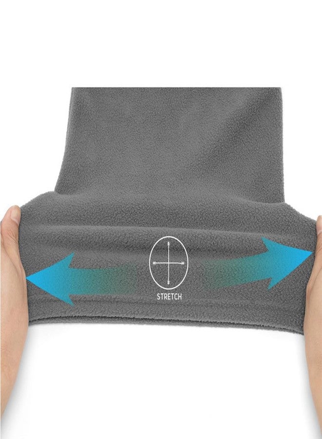 PuddingStation 6 Pieces Winter Neck Warmers Ski Face Mask Fleece Gaiter Windproof Face Covering Neck Gaiter Scarf (Black) (Dark Gray(6-pack)) - Image 4